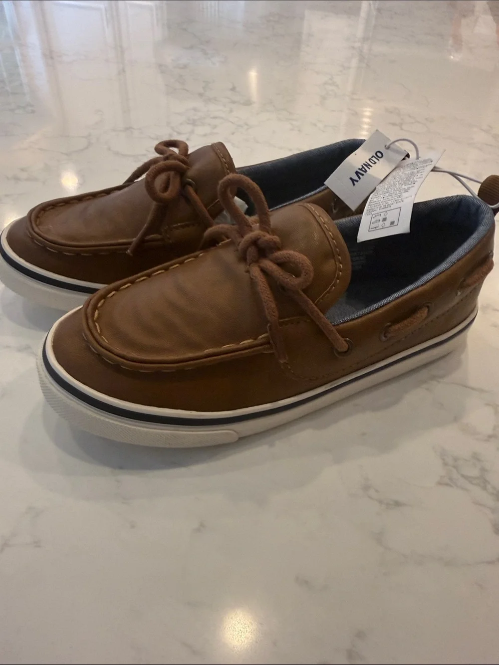 Old Navy Brown Kids Moccasin Boat Shoes size 11